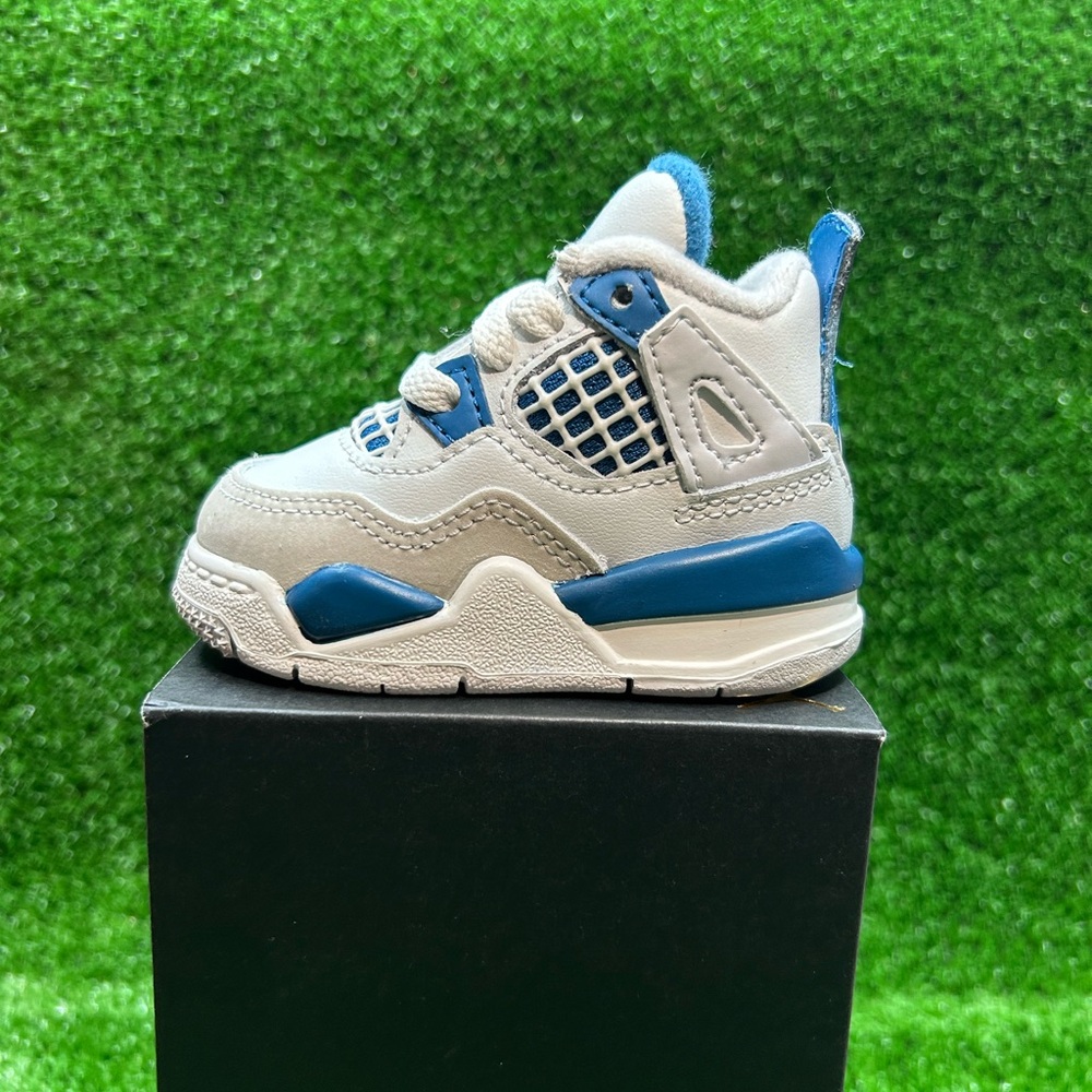 Kids Blue and White Sneakers
